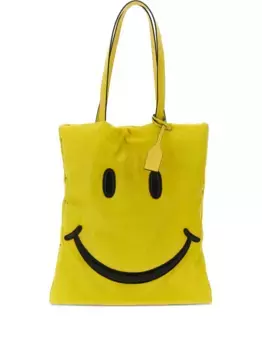 Сумка-тоут Shopper из коллаборации с Smiley Moschino, желтый