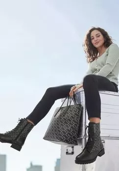 Сумка-тоут SHOPPER LASCANA, черный