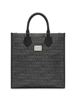Сумка-тоут Shopping с логотипом DOLCE & GABBANA, черный