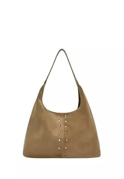 Сумка-тоут SHOULDER PULL&BEAR, коричневый