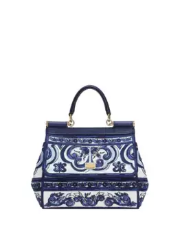 Сумка-тоут Sicily размера мини DOLCE & GABBANA, синий
