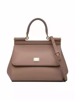 Сумка-тоут Sicily small Dolce&Gabbana, бежевый