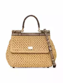 Сумка-тоут Sicily small Dolce&Gabbana, бежевый