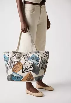 Сумка-тоут SIGNATURE BAGS KARL LAGERFELD, мультиколор