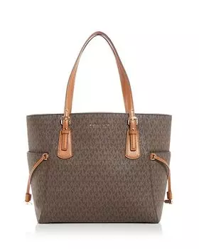 Сумка-тоут Signature Voyager East West Michael Kors, цвет Brown