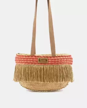 Сумка-тоут Sim Sastre кораллового цвета CORCEGA с застежкой-молнией, коралловый