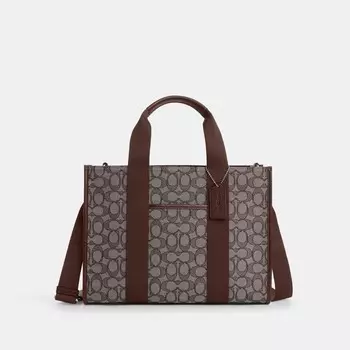 Сумка-тоут Smith COACH, цвет silver/oak/maple