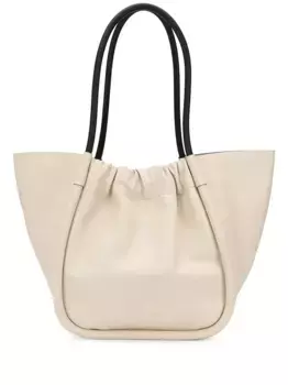 Сумка-тоут со сборками Proenza Schouler, нейтральный