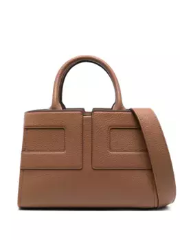 Сумка-тоут со вставками Elisabetta Franchi, коричневый
