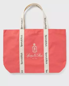 Сумка-тоут Sporty & Rich Vendome Club Tote Bag Cotton, цвет cotton candy