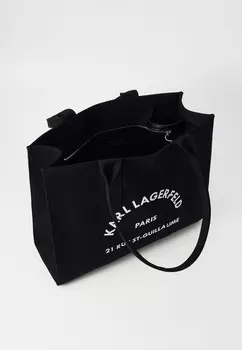 Сумка-тоут SQUARE LARGE TOTE KARL LAGERFELD, черный