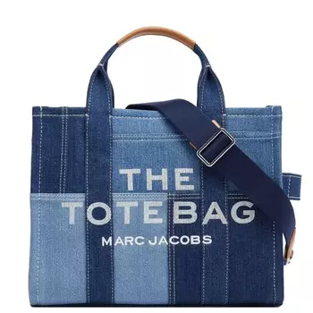 Сумка-Тоут среднего размера из денима Marc Jacobs, синий