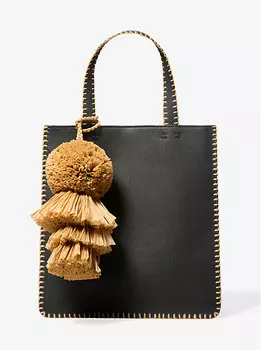 Сумка-Тоут среднего размера из шагреневой кожи Ponza, сшитая вручную Michael Kors, мультиколор