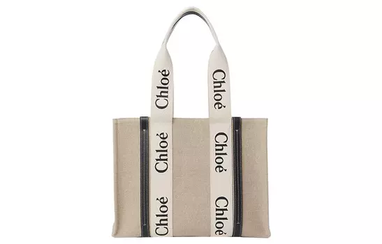 Сумка-тоут среднего размера с принтом логотипа Woody Chlo