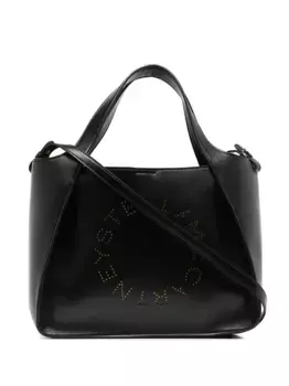 Сумка-тоут Stella Logo из искусственной кожи STELLA MCCARTNEY, черный