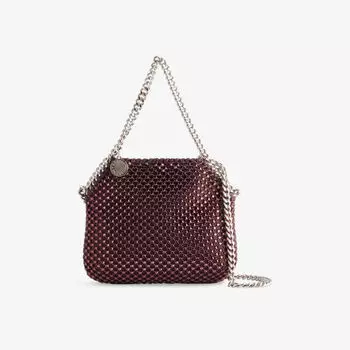 Сумка-тоут Stella Mccartney Falabella, фиолетово-красный