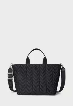Сумка-тоут STEVIE QUILTED EXTRA LARGE STEVIE ZIP TOTE BAG Lauren Ralph Lauren, черный
