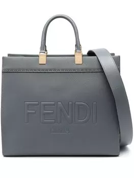 Сумка-тоут Sunshine среднего размера FENDI, серый