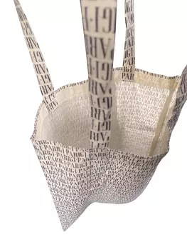 Сумка-Тоут superdry из хлопка с графичным рисунком Parigi, белый