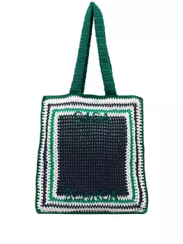 Сумка-тоут, связанная крючком Casablanca, синий