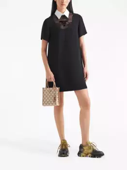 Сумка-тоут Symbole с логотипом Prada, нейтральный