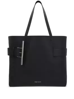 Сумка-тоут T-Bar Sling Alexander McQueen, черный