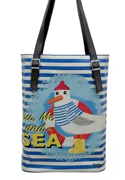 Сумка-тоут TALL YOU, ME AND THE SEA Dogo, синий