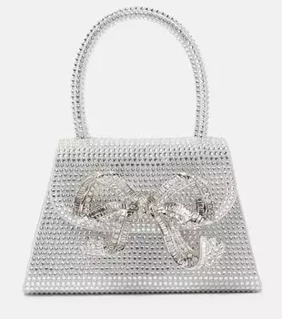 Сумка The Bow Micro Self-Portrait, серебряный