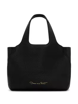 Сумка-тоут The Laser-Cut Mini Topaz Oscar de la Renta, черный