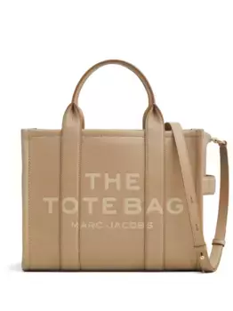 Сумка-тоут The Leather Tote среднего размера MARC JACOBS, коричневый