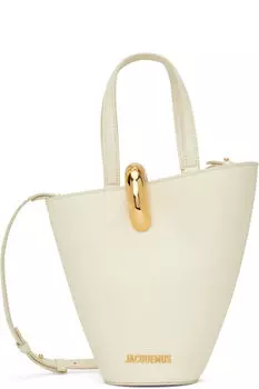 Сумка-тоут «The small Bambola» цвета «Off-White» JACQUEMUS
