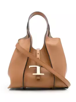 Сумка-тоут Timeless с логотипом TOD'S, коричневый