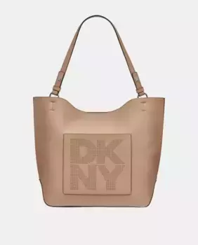 Сумка-тоут TOBY DKNY, коричневый