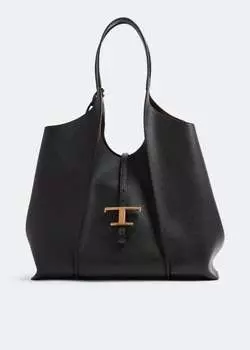Сумка-тоут TOD'S Timeless medium shopping bag, черный