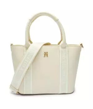 Сумка тоут Tommy Hilfiger с монограммой, бежевый