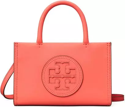 Сумка-тоут Tory Burch Ella Bio Mini Tote, цвет Coral Crush