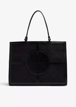 Сумка-тоут Tory Burch T Monogram Ella Quadrant, черный