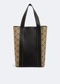 Сумка-тоут Tory Burch T Monogram Oversized, разноцветный