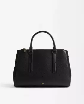 Сумка-тоут, трансформируемая в сумку через плечо, со съемным кошельком и застежкой-молнией однотонного цвета Parfois, черный