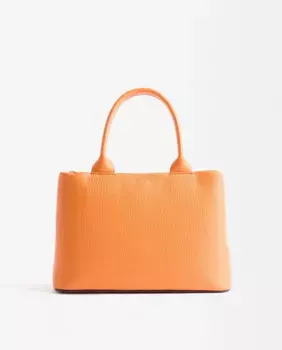 Сумка-тоут, трансформируемая в сумку через плечо, с застежкой-молнией, однотонная Parfois, оранжевый