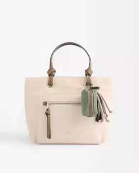 Сумка-тоут, трансформируемая в сумку через плечо, со съемным кошельком и застежкой-молнией, однотонная Parfois, цвет Crudo