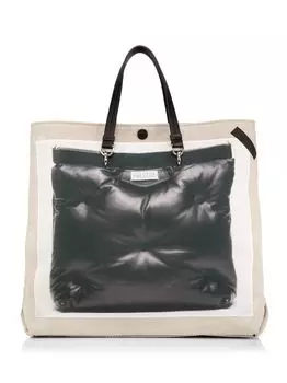 Сумка-тоут Trompe L'Oeil Glam Slam Maison Margiela, черный