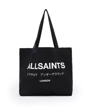Сумка-тоут Unisex AllSaints Underground Tote, цвет Black/Chalk 2