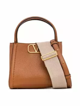 Сумка-тоут V-logo Valentino Garavani, коричневый