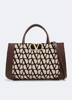 Сумка-тоут VALENTINO GARAVANI VLogo Signature medium tote bag, бежевый