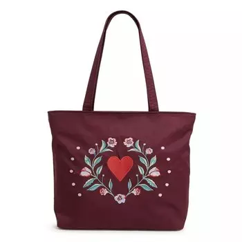 Сумка-тоут Vera Bradley Cotton Women's, бордовый