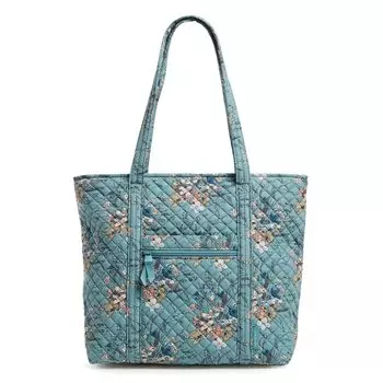 Сумка-тоут Vera Bradley Cotton Women's, бирюзовый/желтый