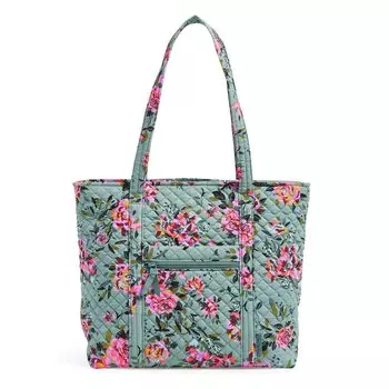 Сумка-тоут Vera Bradley Cotton Women's, бирюзовый/розовый