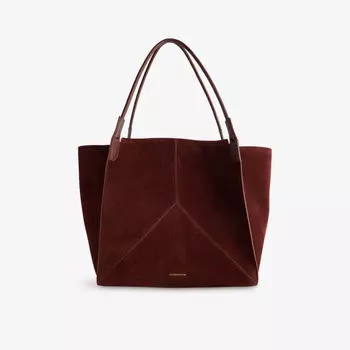 Сумка-тоут Victoria Beckham Soft Suede, коричневый