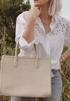 Сумка-тоут Violet Hamden, бежевый